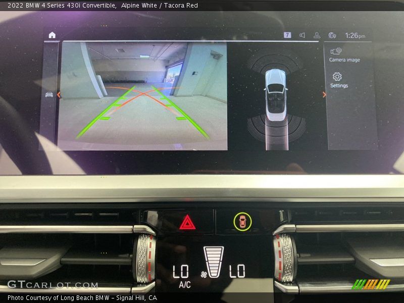 Controls of 2022 4 Series 430i Convertible