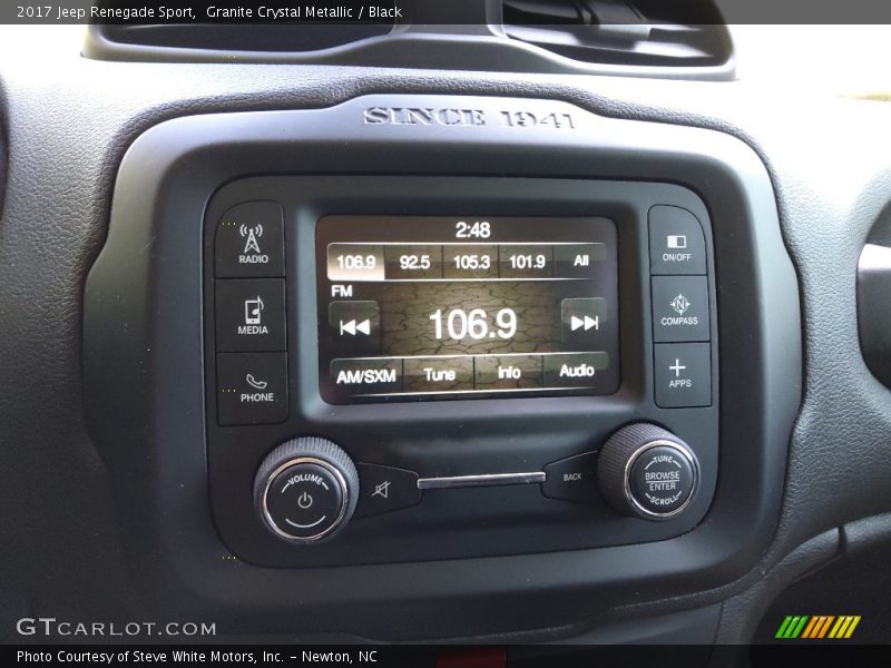 Granite Crystal Metallic / Black 2017 Jeep Renegade Sport