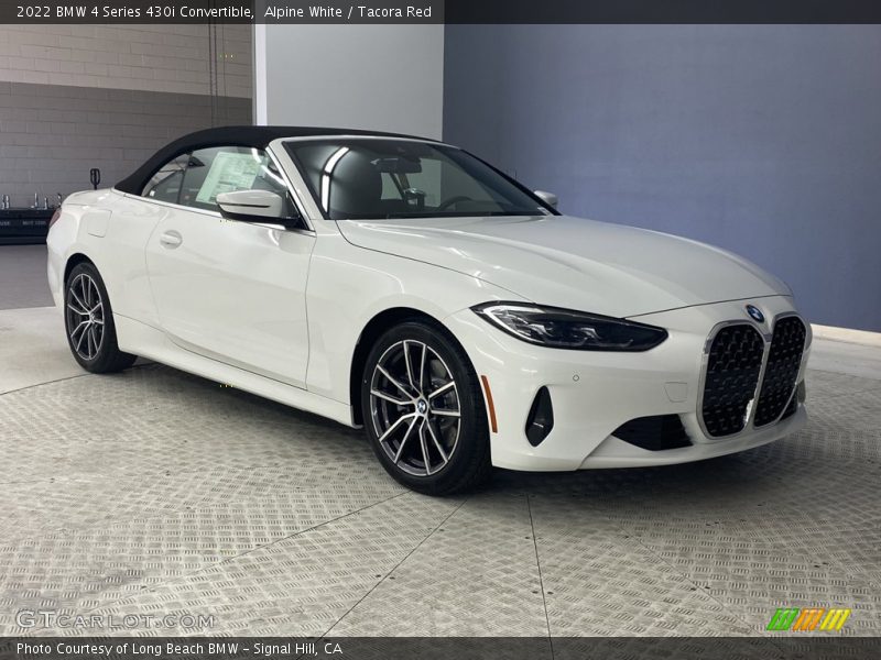 Alpine White / Tacora Red 2022 BMW 4 Series 430i Convertible
