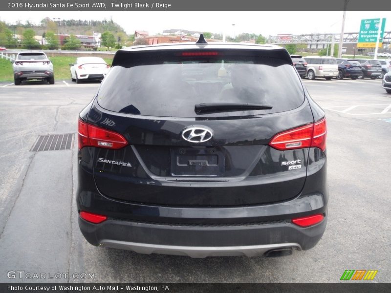 Twilight Black / Beige 2016 Hyundai Santa Fe Sport AWD