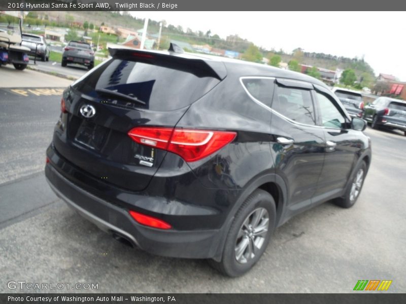 Twilight Black / Beige 2016 Hyundai Santa Fe Sport AWD