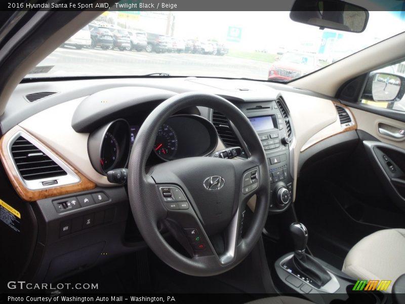 Dashboard of 2016 Santa Fe Sport AWD