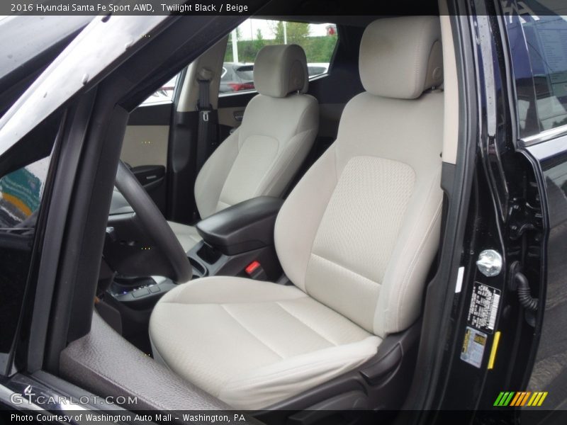 Front Seat of 2016 Santa Fe Sport AWD