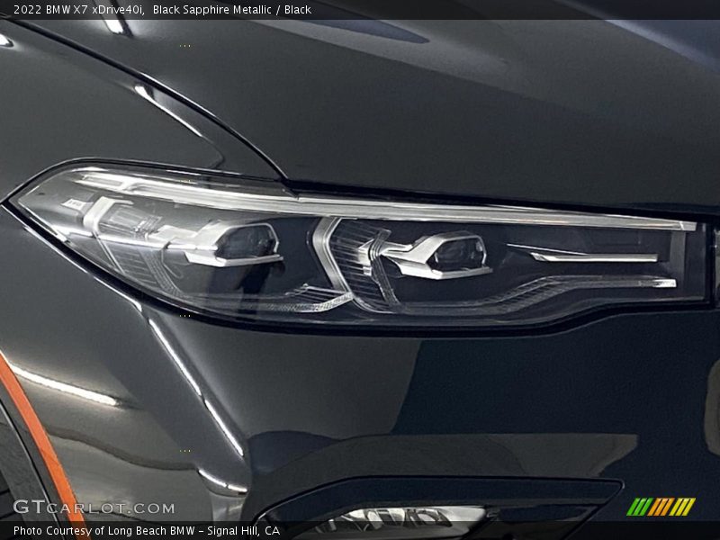Black Sapphire Metallic / Black 2022 BMW X7 xDrive40i