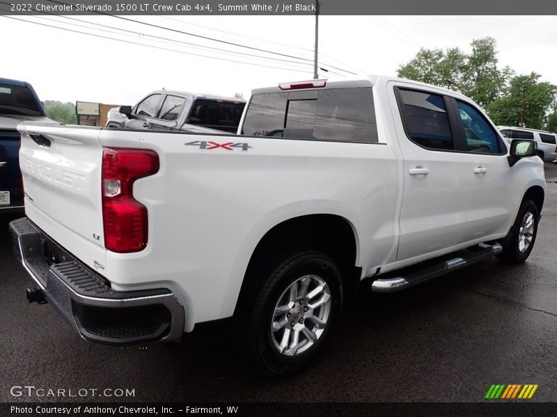 Summit White / Jet Black 2022 Chevrolet Silverado 1500 LT Crew Cab 4x4