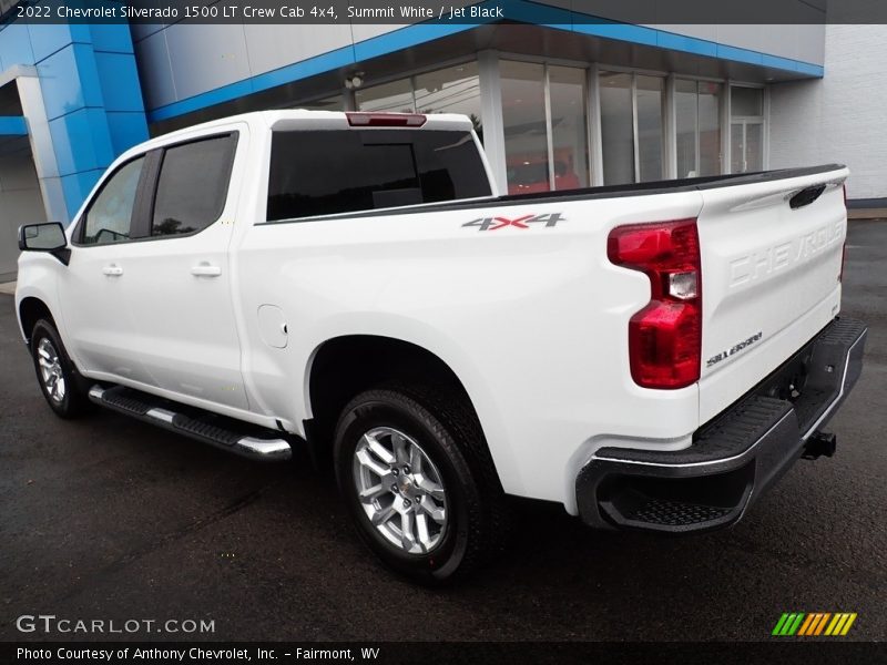 Summit White / Jet Black 2022 Chevrolet Silverado 1500 LT Crew Cab 4x4