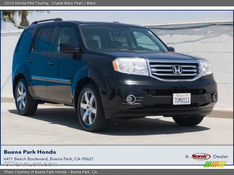 Crystal Black Pearl / Black 2014 Honda Pilot Touring