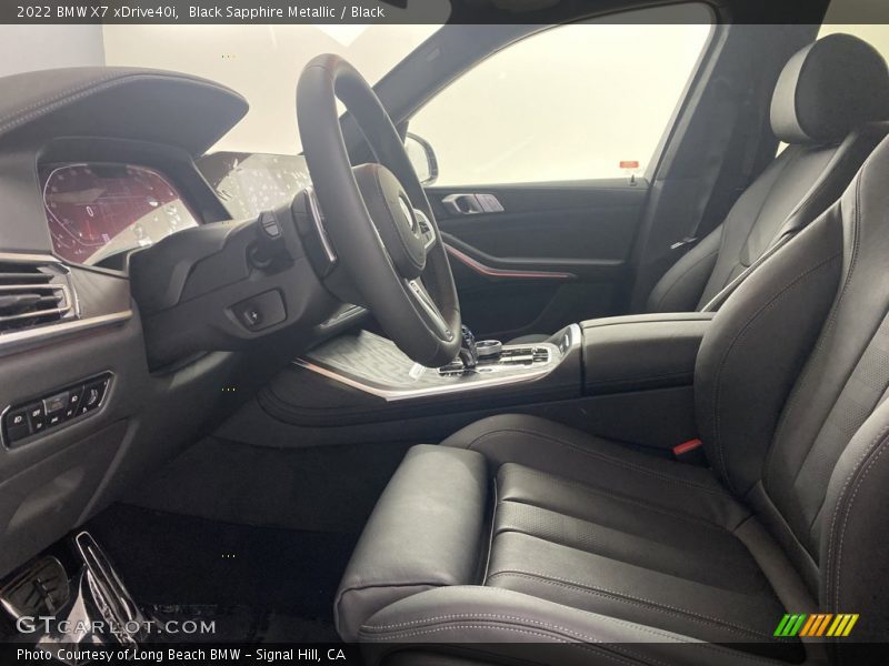 Black Sapphire Metallic / Black 2022 BMW X7 xDrive40i