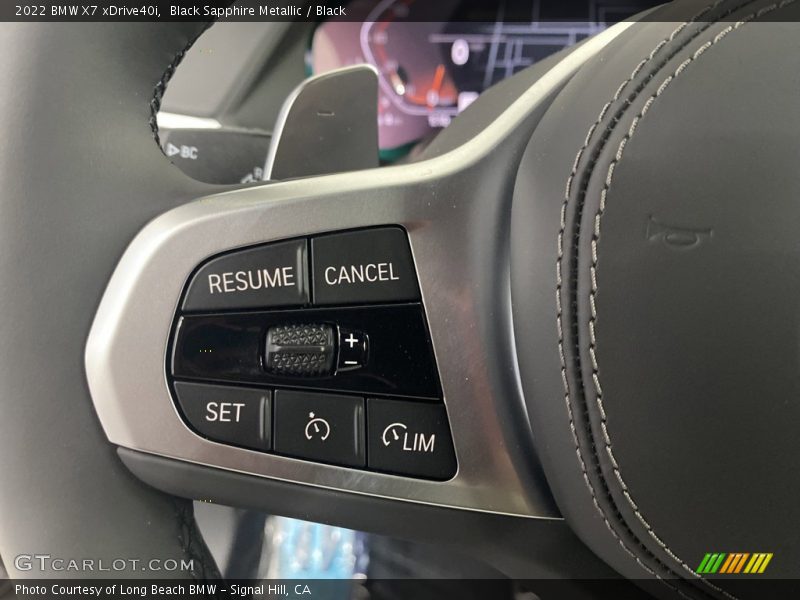 Black Sapphire Metallic / Black 2022 BMW X7 xDrive40i