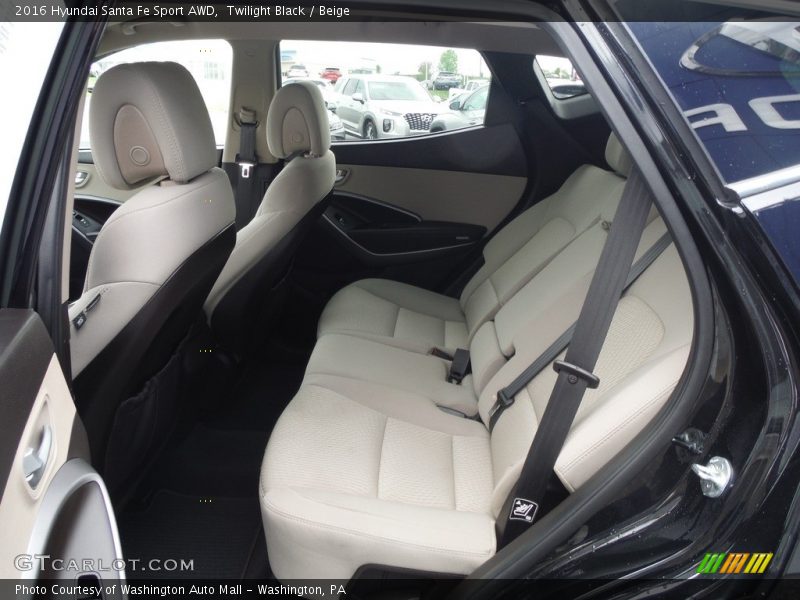 Rear Seat of 2016 Santa Fe Sport AWD