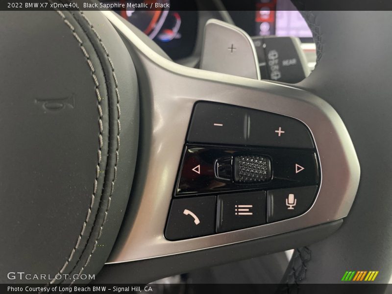 Black Sapphire Metallic / Black 2022 BMW X7 xDrive40i