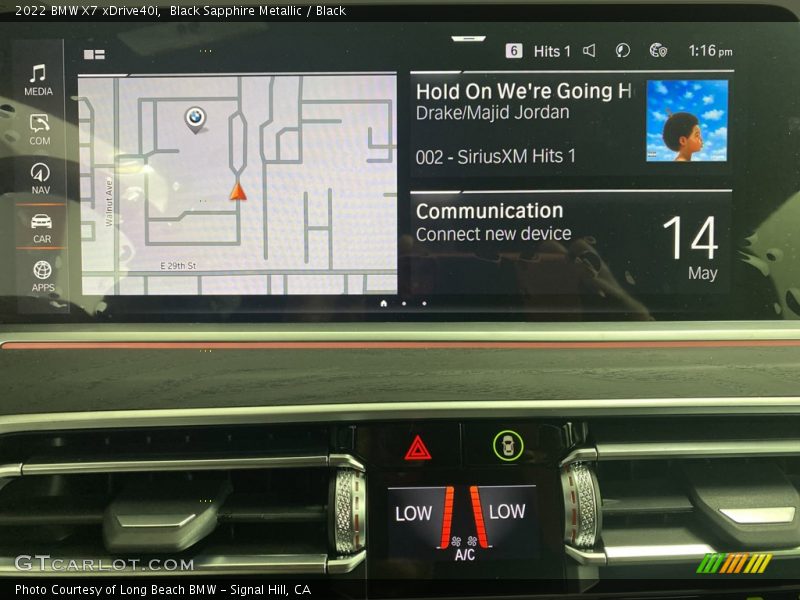 Black Sapphire Metallic / Black 2022 BMW X7 xDrive40i