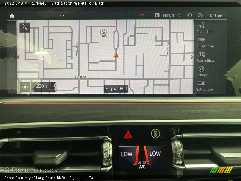 Black Sapphire Metallic / Black 2022 BMW X7 xDrive40i