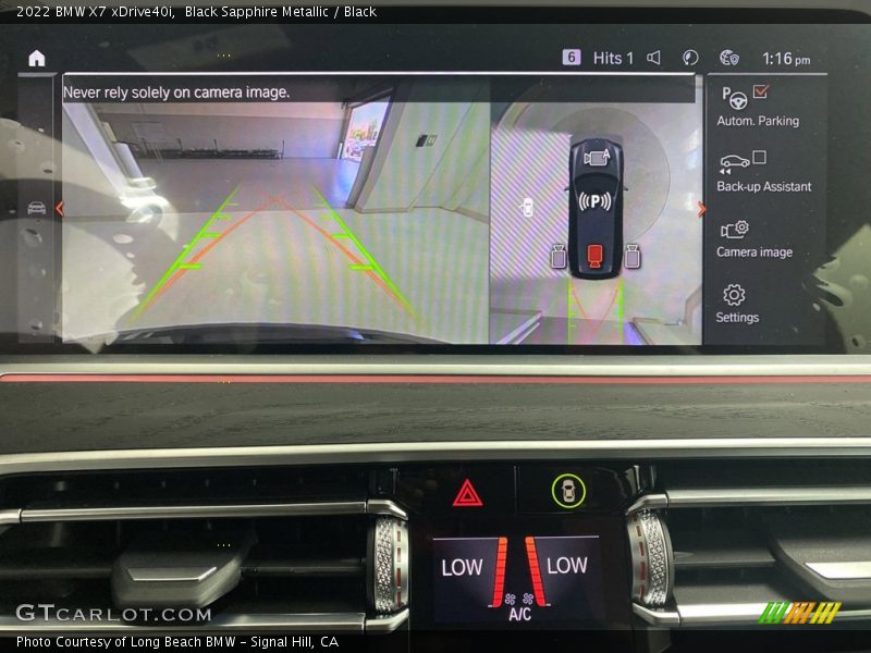 Black Sapphire Metallic / Black 2022 BMW X7 xDrive40i
