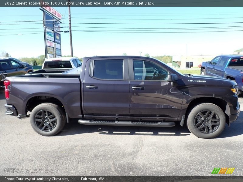 Dark Ash Metallic / Jet Black 2022 Chevrolet Silverado 1500 Custom Crew Cab 4x4