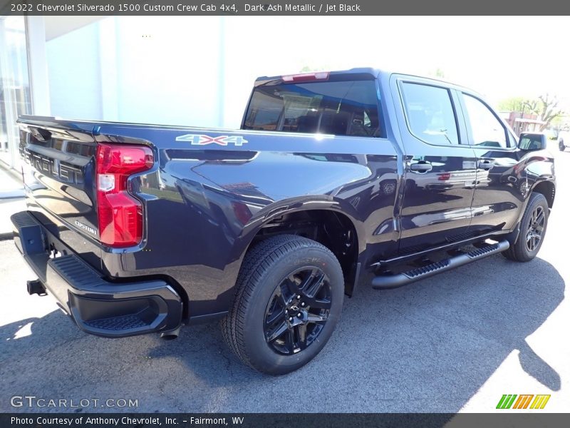 Dark Ash Metallic / Jet Black 2022 Chevrolet Silverado 1500 Custom Crew Cab 4x4