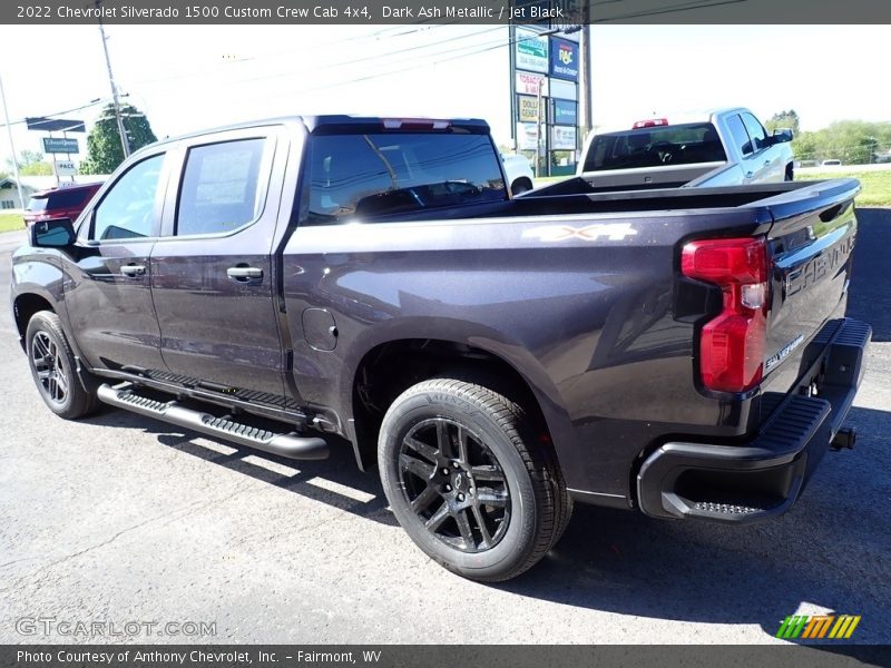 Dark Ash Metallic / Jet Black 2022 Chevrolet Silverado 1500 Custom Crew Cab 4x4