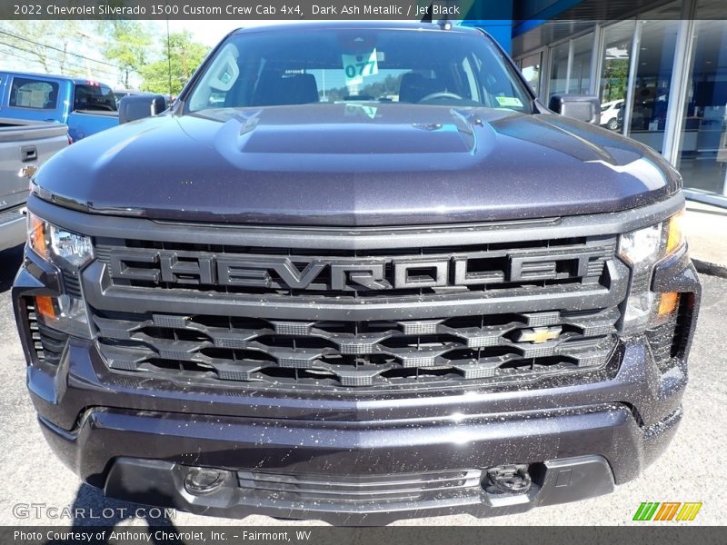 Dark Ash Metallic / Jet Black 2022 Chevrolet Silverado 1500 Custom Crew Cab 4x4