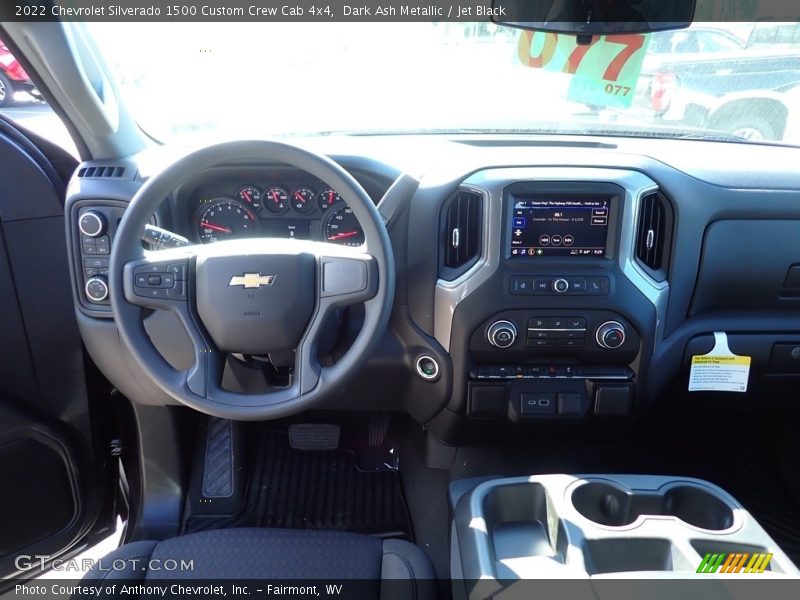 Dark Ash Metallic / Jet Black 2022 Chevrolet Silverado 1500 Custom Crew Cab 4x4