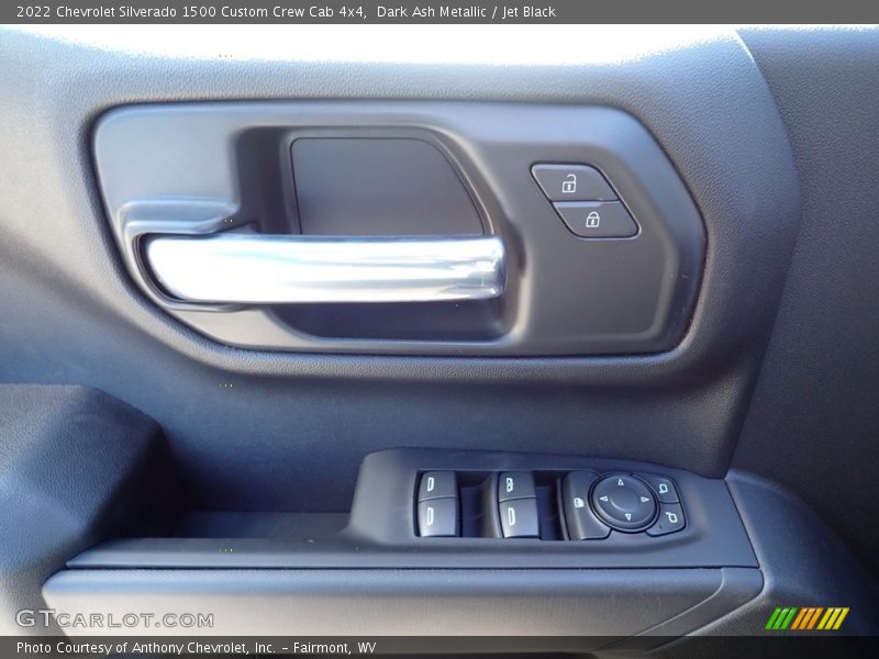 Dark Ash Metallic / Jet Black 2022 Chevrolet Silverado 1500 Custom Crew Cab 4x4