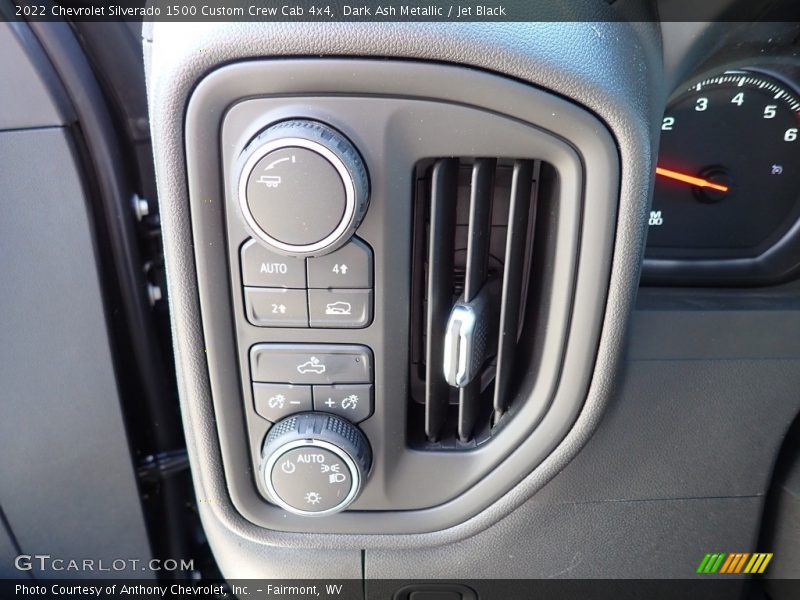 Dark Ash Metallic / Jet Black 2022 Chevrolet Silverado 1500 Custom Crew Cab 4x4