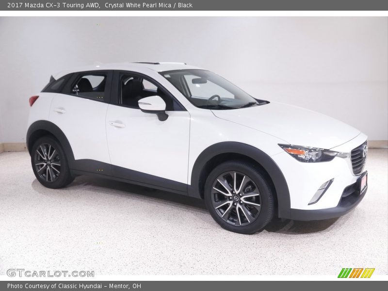 Crystal White Pearl Mica / Black 2017 Mazda CX-3 Touring AWD