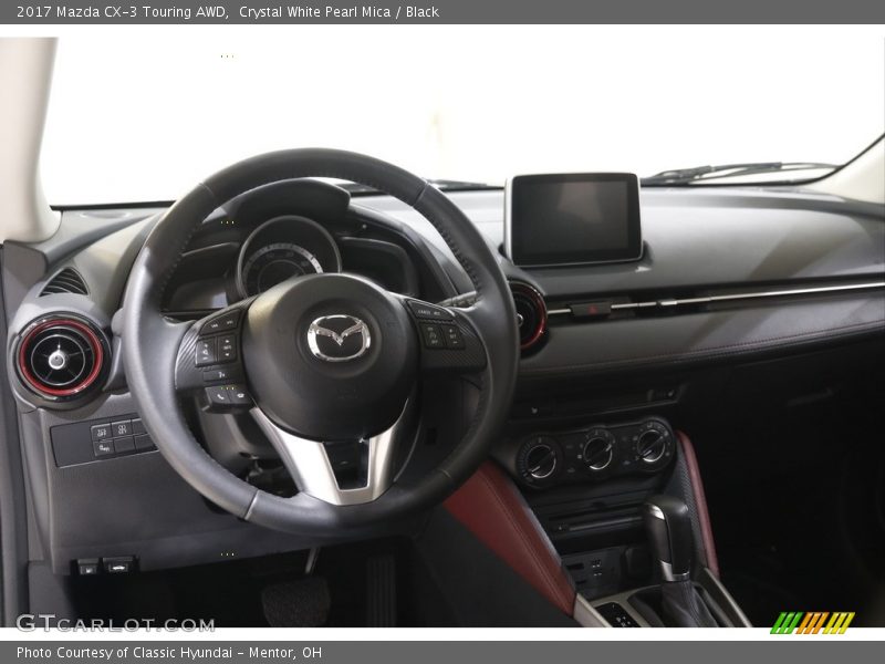 Crystal White Pearl Mica / Black 2017 Mazda CX-3 Touring AWD
