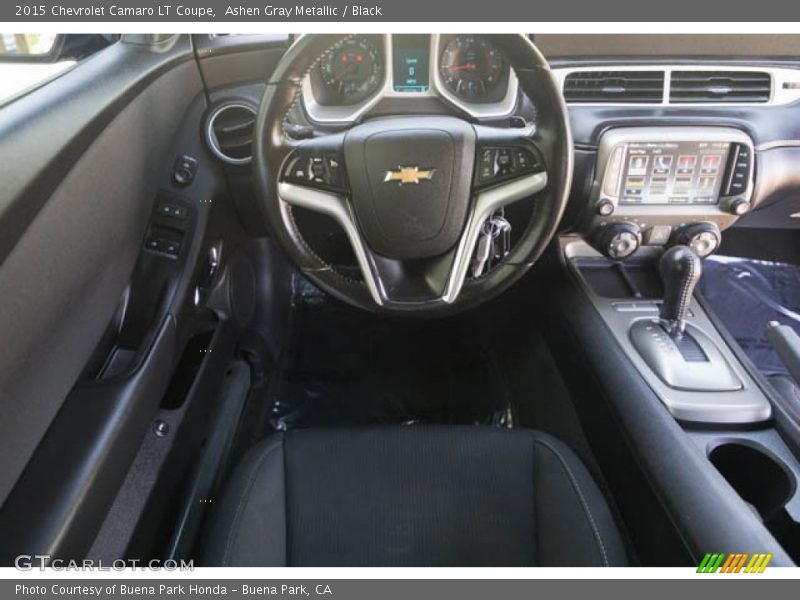 Ashen Gray Metallic / Black 2015 Chevrolet Camaro LT Coupe