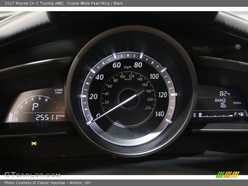 Crystal White Pearl Mica / Black 2017 Mazda CX-3 Touring AWD