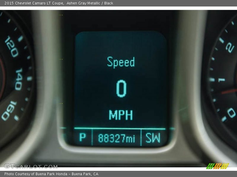 Ashen Gray Metallic / Black 2015 Chevrolet Camaro LT Coupe