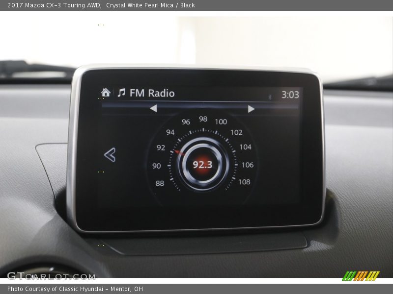 Crystal White Pearl Mica / Black 2017 Mazda CX-3 Touring AWD