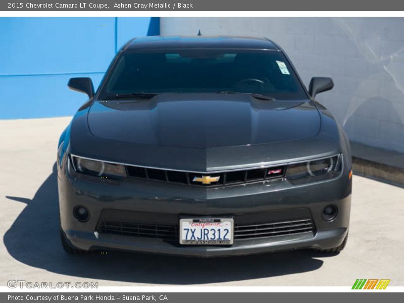 Ashen Gray Metallic / Black 2015 Chevrolet Camaro LT Coupe