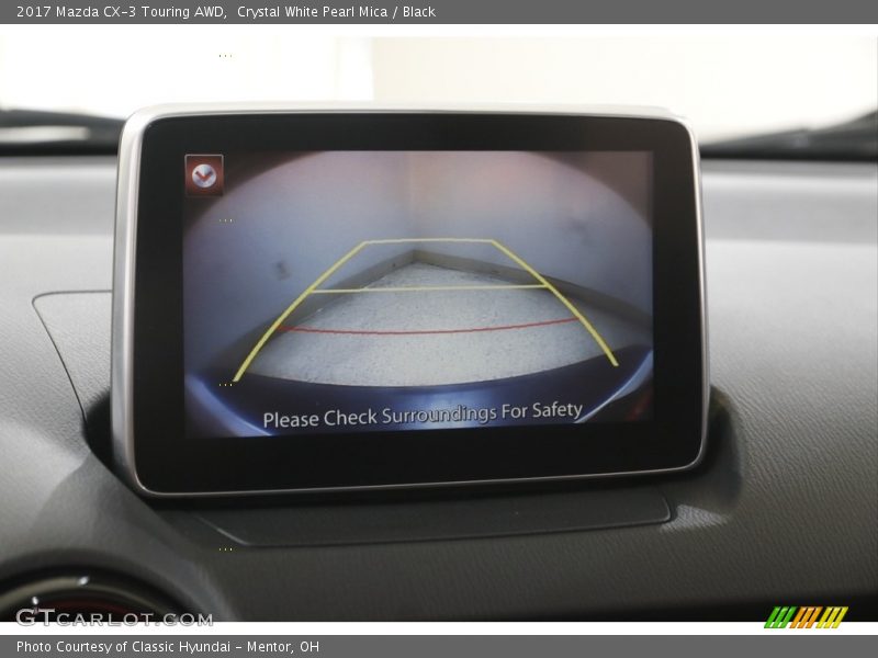 Crystal White Pearl Mica / Black 2017 Mazda CX-3 Touring AWD