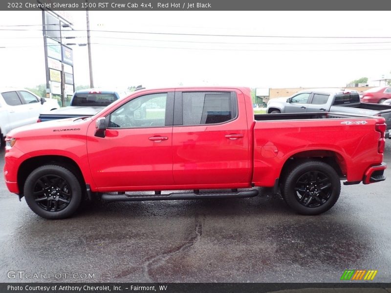 Red Hot / Jet Black 2022 Chevrolet Silverado 1500 RST Crew Cab 4x4