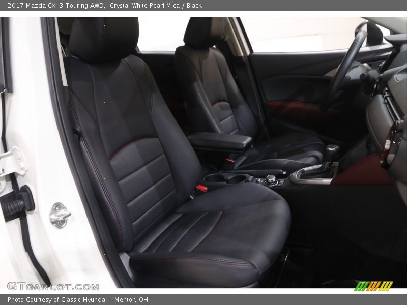 Crystal White Pearl Mica / Black 2017 Mazda CX-3 Touring AWD
