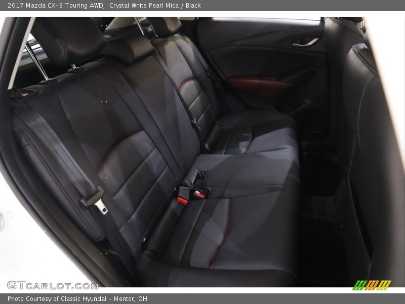 Crystal White Pearl Mica / Black 2017 Mazda CX-3 Touring AWD