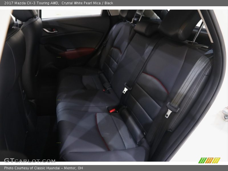 Crystal White Pearl Mica / Black 2017 Mazda CX-3 Touring AWD