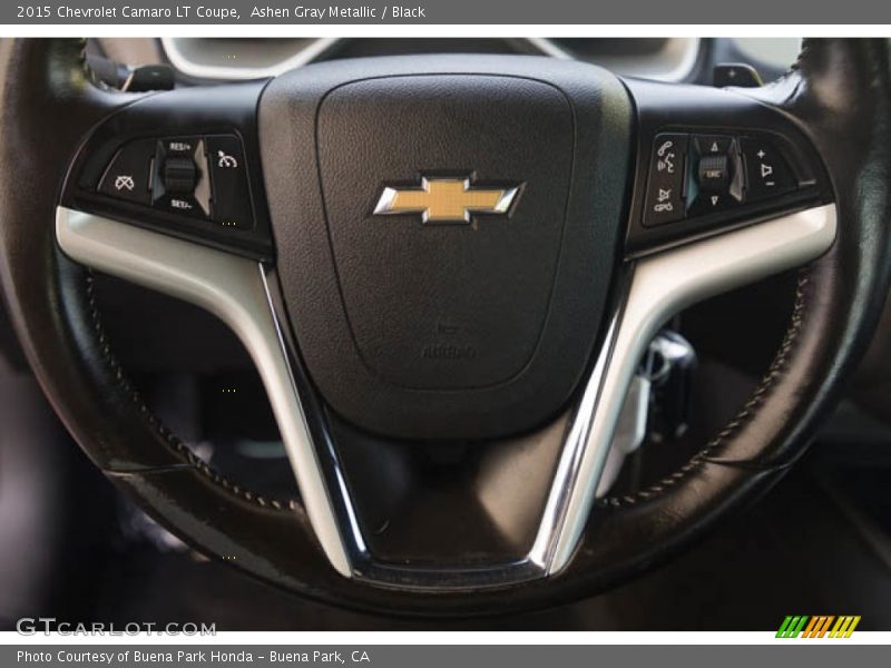 Ashen Gray Metallic / Black 2015 Chevrolet Camaro LT Coupe