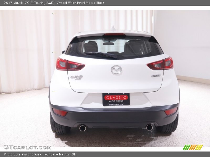 Crystal White Pearl Mica / Black 2017 Mazda CX-3 Touring AWD