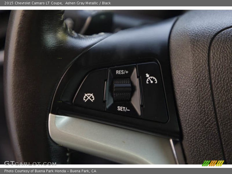 Ashen Gray Metallic / Black 2015 Chevrolet Camaro LT Coupe