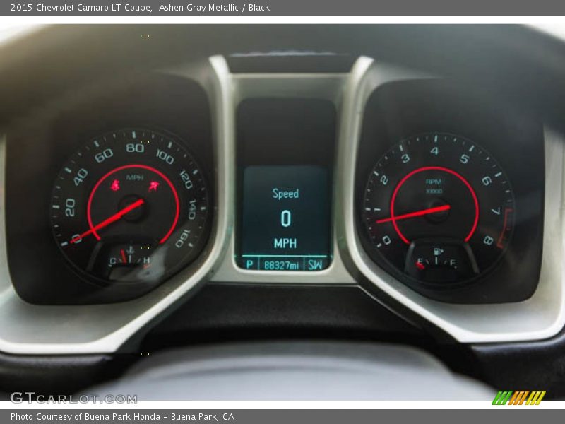Ashen Gray Metallic / Black 2015 Chevrolet Camaro LT Coupe