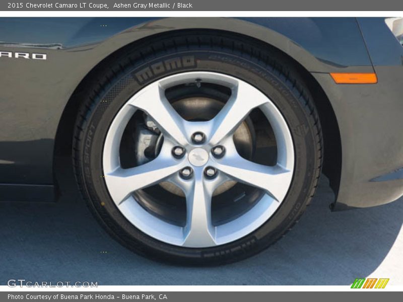 Ashen Gray Metallic / Black 2015 Chevrolet Camaro LT Coupe