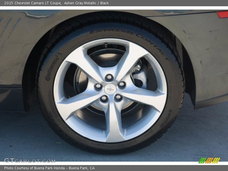 Ashen Gray Metallic / Black 2015 Chevrolet Camaro LT Coupe