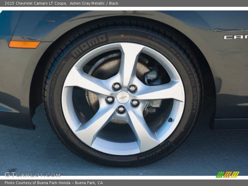 Ashen Gray Metallic / Black 2015 Chevrolet Camaro LT Coupe