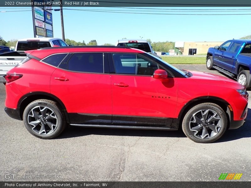 Red Hot / Jet Black 2022 Chevrolet Blazer RS AWD