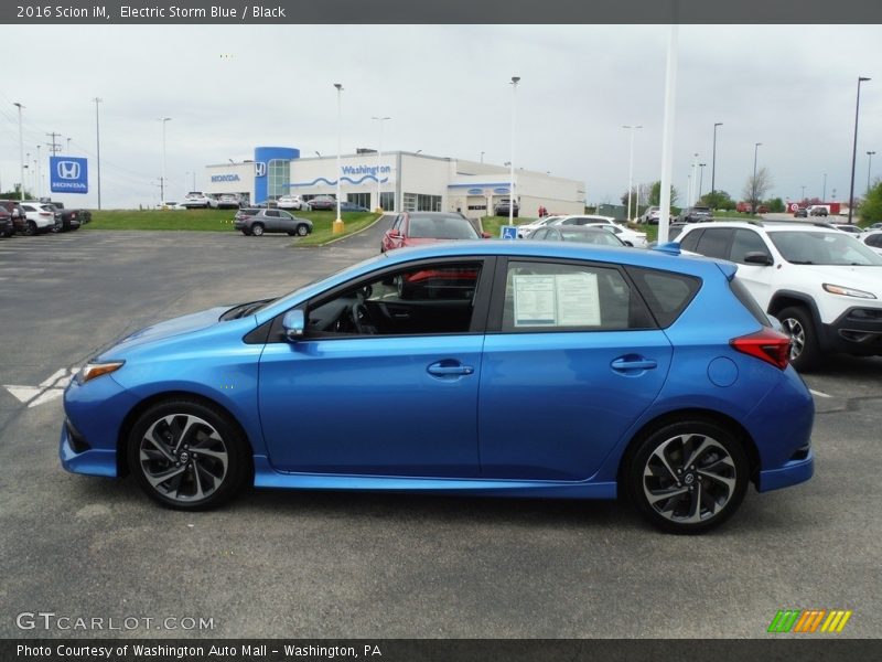 Electric Storm Blue / Black 2016 Scion iM