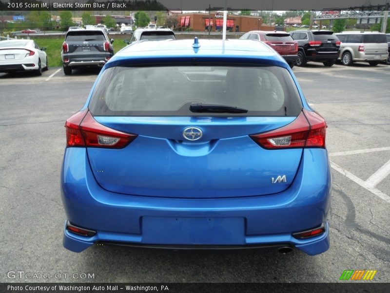 Electric Storm Blue / Black 2016 Scion iM