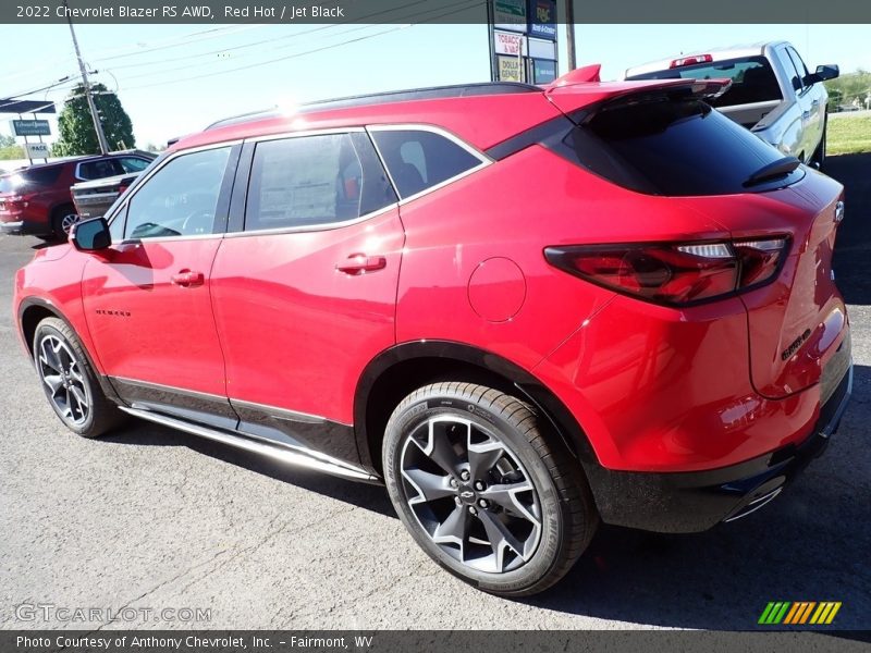 Red Hot / Jet Black 2022 Chevrolet Blazer RS AWD
