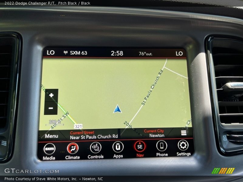 Navigation of 2022 Challenger R/T