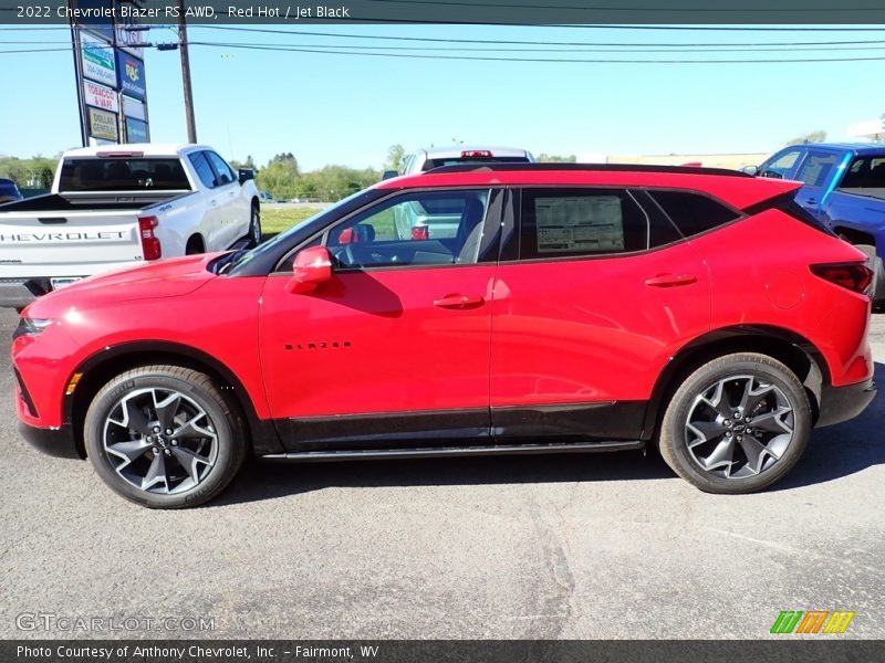 Red Hot / Jet Black 2022 Chevrolet Blazer RS AWD